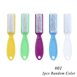 1PCS 6 Types Plastic Nail Cleaning Brush Remove Dust Powder Cleaner for Acrylic UV Gel Nails Art Manicure Care Accessory CH095
