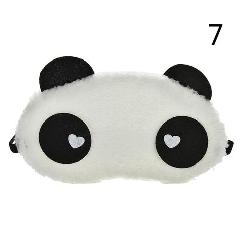 1PCS Nap Eye Shade Cartoon Blindfold Sleep Eyes Cover Travel Rest Patch Blinder Cute Panda Sleeping Eye Mask