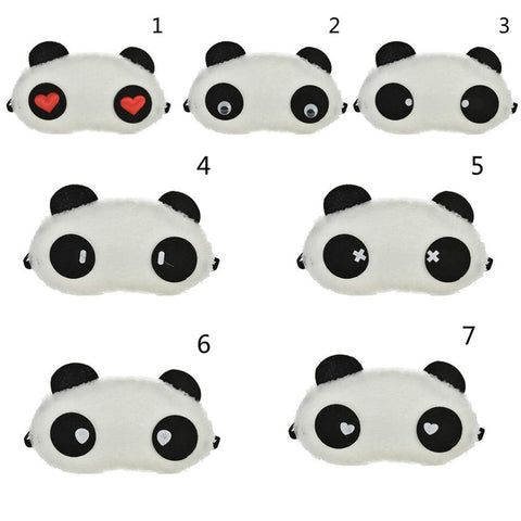 1PCS Nap Eye Shade Cartoon Blindfold Sleep Eyes Cover Travel Rest Patch Blinder Cute Panda Sleeping Eye Mask