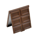 1PCS New Foldable Cute Mini Makeup Mirror Chocolate Cookie Shaped Square Pocket Mirror Glass+Plastic Women Girl Lovely