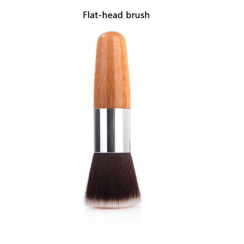 1PCS Professional Makeup brushes Bamboo Handle Powder Concealer Liquid Foundation Makeup Tools Beauty Cosmetics  Brusher