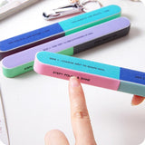 1PCS/SET Six-sided Polishing File Nail Tool  Creative Printing Nail File Sanding Professional Nail File  Drop Shipping F8HW