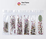 1Pack Mixed Sizes Shiny Nail Art Rhinestone Decorations ss4-ss16 Flatback Glass Gems DIY 3D Nail Design Manicure Accessories