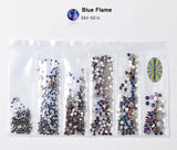 1Pack Mixed Sizes Shiny Nail Art Rhinestone Decorations ss4-ss16 Flatback Glass Gems DIY 3D Nail Design Manicure Accessories