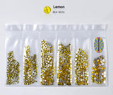 1Pack Mixed Sizes Shiny Nail Art Rhinestone Decorations ss4-ss16 Flatback Glass Gems DIY 3D Nail Design Manicure Accessories