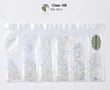 1Pack Mixed Sizes Shiny Nail Art Rhinestone Decorations ss4-ss16 Flatback Glass Gems DIY 3D Nail Design Manicure Accessories