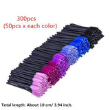 1Pack Multicolor Disposable Makeup Eyelash Brush Mascara Wands Eyelash Eye Lash Brush Tool Applicators Kit