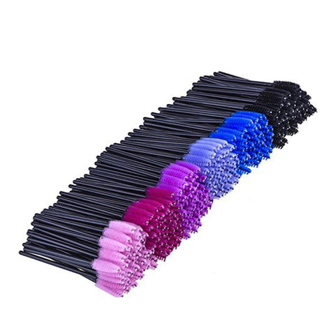 1Pack Multicolor Disposable Makeup Eyelash Brush Mascara Wands Eyelash Eye Lash Brush Tool Applicators Kit