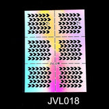 1Pc Hollow Out Nail Art DIY Tips Guides Transfer Stickers Accessories French Tips Manicure Decal Decoration