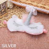 1Pc Lovely Unicorn Sleeping Eye Cover Cartoon Blindfold Eyes Mask Shadow Cover for Girl Kid Traveling SleepHealth Care Tools