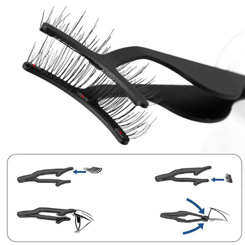 1Pc Magnetic Eyelashes Tweezer False Eyelashes Applicator for Magnet Eyelashes-TZ003