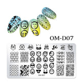 1Pc Nail Stamping Plates Lace Flower Animal Geometry Pattern Nail Art Stamp Stamping Template Image Plate Stencil Manicure Tools