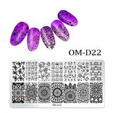 1Pc Nail Stamping Plates Lace Flower Animal Geometry Pattern Nail Art Stamp Stamping Template Image Plate Stencil Manicure Tools