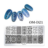 1Pc Nail Stamping Plates Lace Flower Animal Geometry Pattern Nail Art Stamp Stamping Template Image Plate Stencil Manicure Tools