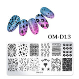 1Pc Nail Stamping Plates Lace Flower Animal Geometry Pattern Nail Art Stamp Stamping Template Image Plate Stencil Manicure Tools