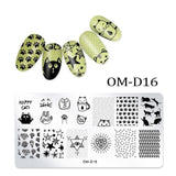 1Pc Nail Stamping Plates Lace Flower Animal Geometry Pattern Nail Art Stamp Stamping Template Image Plate Stencil Manicure Tools