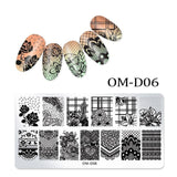 1Pc Nail Stamping Plates Lace Flower Animal Geometry Pattern Nail Art Stamp Stamping Template Image Plate Stencil Manicure Tools