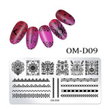 1Pc Nail Stamping Plates Lace Flower Animal Geometry Pattern Nail Art Stamp Stamping Template Image Plate Stencil Manicure Tools