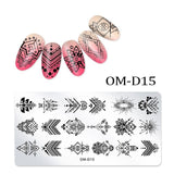 1Pc Nail Stamping Plates Lace Flower Animal Geometry Pattern Nail Art Stamp Stamping Template Image Plate Stencil Manicure Tools