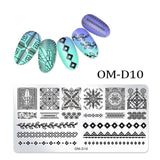 1Pc Nail Stamping Plates Lace Flower Animal Geometry Pattern Nail Art Stamp Stamping Template Image Plate Stencil Manicure Tools