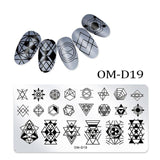 1Pc Nail Stamping Plates Lace Flower Animal Geometry Pattern Nail Art Stamp Stamping Template Image Plate Stencil Manicure Tools