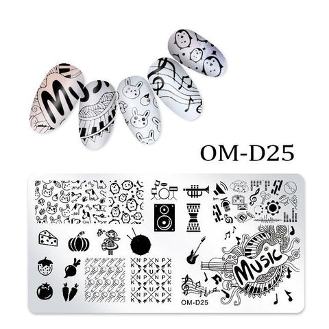 1Pc Nail Stamping Plates Lace Flower Animal Geometry Pattern Nail Art Stamp Stamping Template Image Plate Stencil Manicure Tools