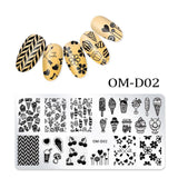 1Pc Nail Stamping Plates Lace Flower Animal Geometry Pattern Nail Art Stamp Stamping Template Image Plate Stencil Manicure Tools