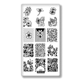 1Pcs Cartoon Animals Geometric  Various Pattern Nail Art Image Stamp Stamping Plates Swan Cat Nails Templates DIY Plate Tools