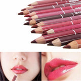 1Pcs Cosmetic Professional Wood Lipliner Waterproof Lady Charming Lip Liner Soft Pencil Contour Makeup Lipstick Tool Dropship