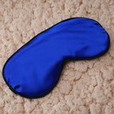 1Pcs New Pure Silk Sleep Rest Eye Mask Padded Shade Cover Travel Relax Aid Blindfolds drop  Shipping