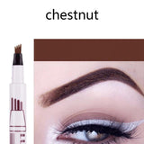 1Pcs Women Makeup Sketch Liquid Eyebrow Pencil  Waterproof Brown Eye Brow Tattoo Dye Tint Pen Liner Long Lasting Eyebrow