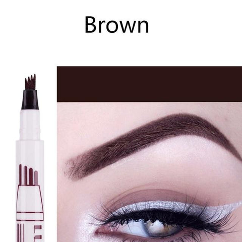 1Pcs Women Makeup Sketch Liquid Eyebrow Pencil  Waterproof Brown Eye Brow Tattoo Dye Tint Pen Liner Long Lasting Eyebrow