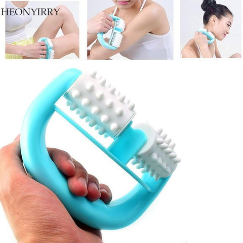 1pc Blue D Type Fat Control Roller Massager Cellulite Leg Abdomen Neck Buttocks Fast Anti Cellulite Face Lift Tools Dermaroller
