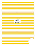 1pc Gold 3D Nail Sticker Curve Stripe Lines Nails Stickers Adhesive Striping Tape Nail Art Stickers Decals Rose Gold Silver