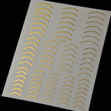 1pc Gold 3D Nail Sticker Curve Stripe Lines Nails Stickers Adhesive Striping Tape Nail Art Stickers Decals Rose Gold Silver