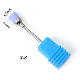 1pcs Diamond Nail Drill Bits Ceramic Milling Cutter Polish Rotary Burr Cuticle Clean Manicure Electric Accessories Tool JIGS/M/S