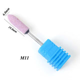 1pcs Diamond Nail Drill Bits Ceramic Milling Cutter Polish Rotary Burr Cuticle Clean Manicure Electric Accessories Tool JIGS/M/S