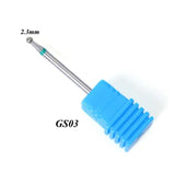 1pcs Diamond Nail Drill Bits Ceramic Milling Cutter Polish Rotary Burr Cuticle Clean Manicure Electric Accessories Tool JIGS/M/S