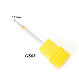 1pcs Diamond Nail Drill Bits Ceramic Milling Cutter Polish Rotary Burr Cuticle Clean Manicure Electric Accessories Tool JIGS/M/S