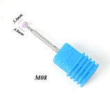 1pcs Diamond Nail Drill Bits Ceramic Milling Cutter Polish Rotary Burr Cuticle Clean Manicure Electric Accessories Tool JIGS/M/S