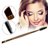 1pcs Double Head Makeup Brush Makeup Tools plastic Handle Double Eyebrow Brush Eyebrow Comb Makeup Beauty Tools Hot Selling