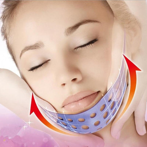 1pcs  Elevation Mask Sleeping Slimming Double Chin Face Bandage Silicone Powerful V Face Lift Tools Makeup Thin Belt Strap Band