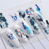 1pcs Flamingo Nail Art Sticker Water Decal Slider Cat Giraffe Rabbit Animals Transfer Manicure Nail Art Decoration JISTZ614-673