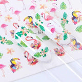 1pcs Flamingo Nail Art Sticker Water Decal Slider Cat Giraffe Rabbit Animals Transfer Manicure Nail Art Decoration JISTZ614-673