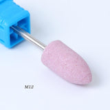 1pcs Mill Ceramic Diamond Nail Drill Bit Brushes Ball Stone Cuticle Cutter Manicure Machine Rotary Burr Pedicure Tools BEGS/M/S