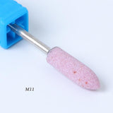 1pcs Mill Ceramic Diamond Nail Drill Bit Brushes Ball Stone Cuticle Cutter Manicure Machine Rotary Burr Pedicure Tools BEGS/M/S