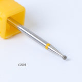 1pcs Mill Ceramic Diamond Nail Drill Bit Brushes Ball Stone Cuticle Cutter Manicure Machine Rotary Burr Pedicure Tools BEGS/M/S