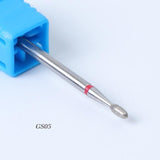 1pcs Mill Ceramic Diamond Nail Drill Bit Brushes Ball Stone Cuticle Cutter Manicure Machine Rotary Burr Pedicure Tools BEGS/M/S