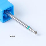 1pcs Mill Ceramic Diamond Nail Drill Bit Brushes Ball Stone Cuticle Cutter Manicure Machine Rotary Burr Pedicure Tools BEGS/M/S