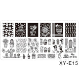 1pcs Nail Art Stamping Plates Set Cartoon Lace Flowers Christmas Design Polish Stamp New Arrival Templates Manicure SAXYE01-16